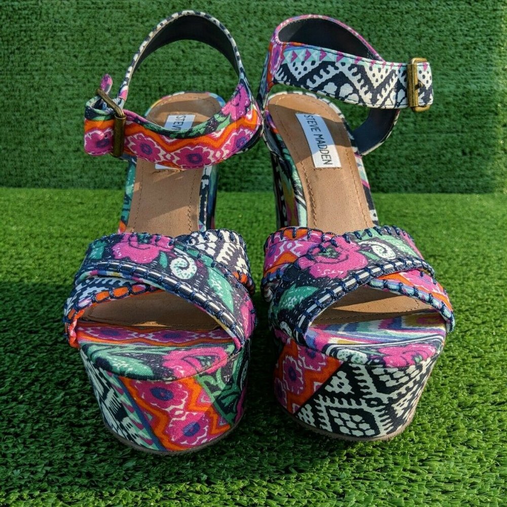 Steve Madden Winonna Multicolor Wedge Sandal
